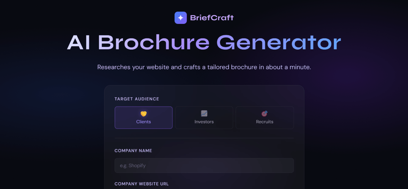 AI Brochure Generator